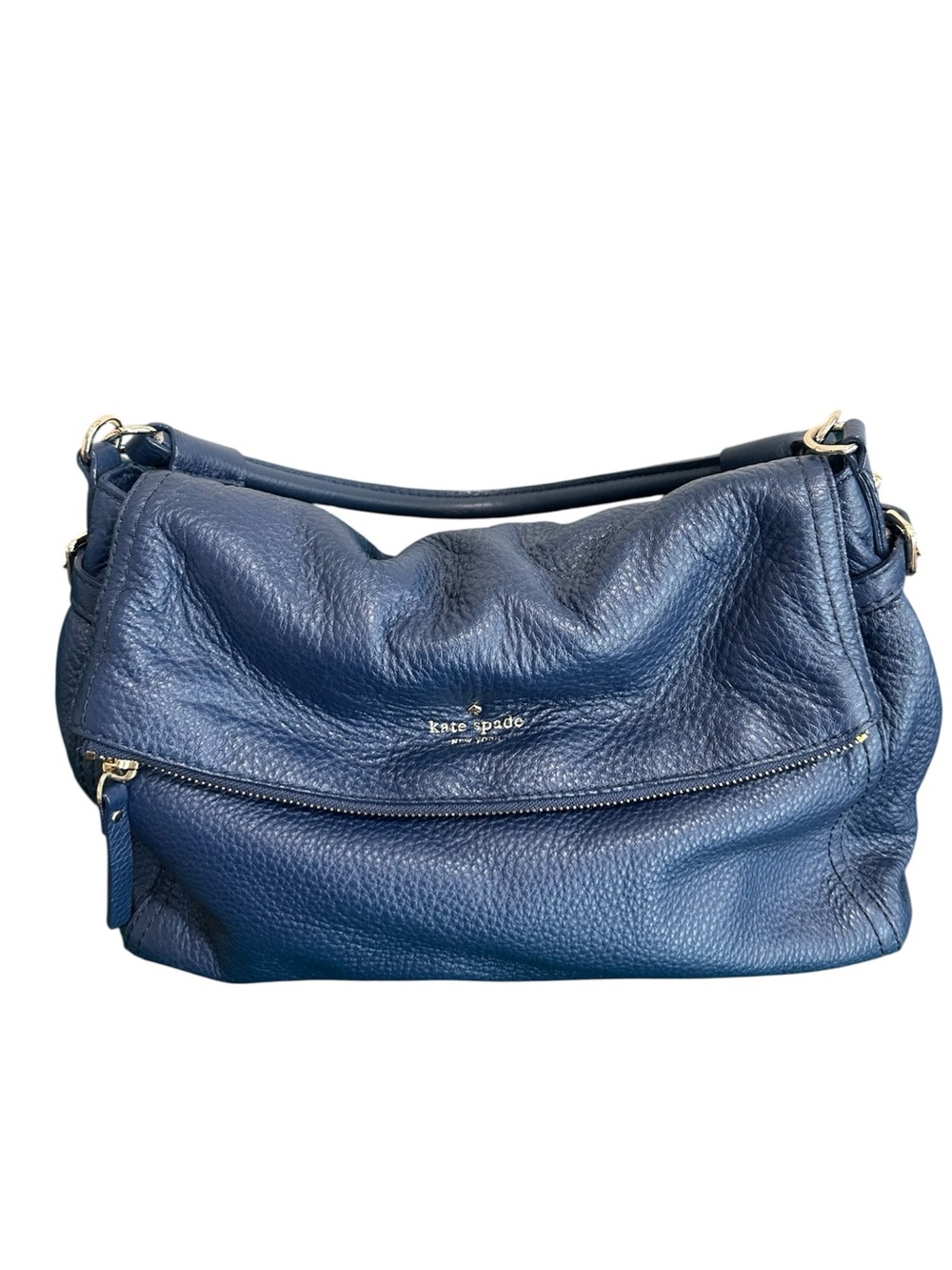 Kate Spade Navy Blue Leather Shoulder Bag